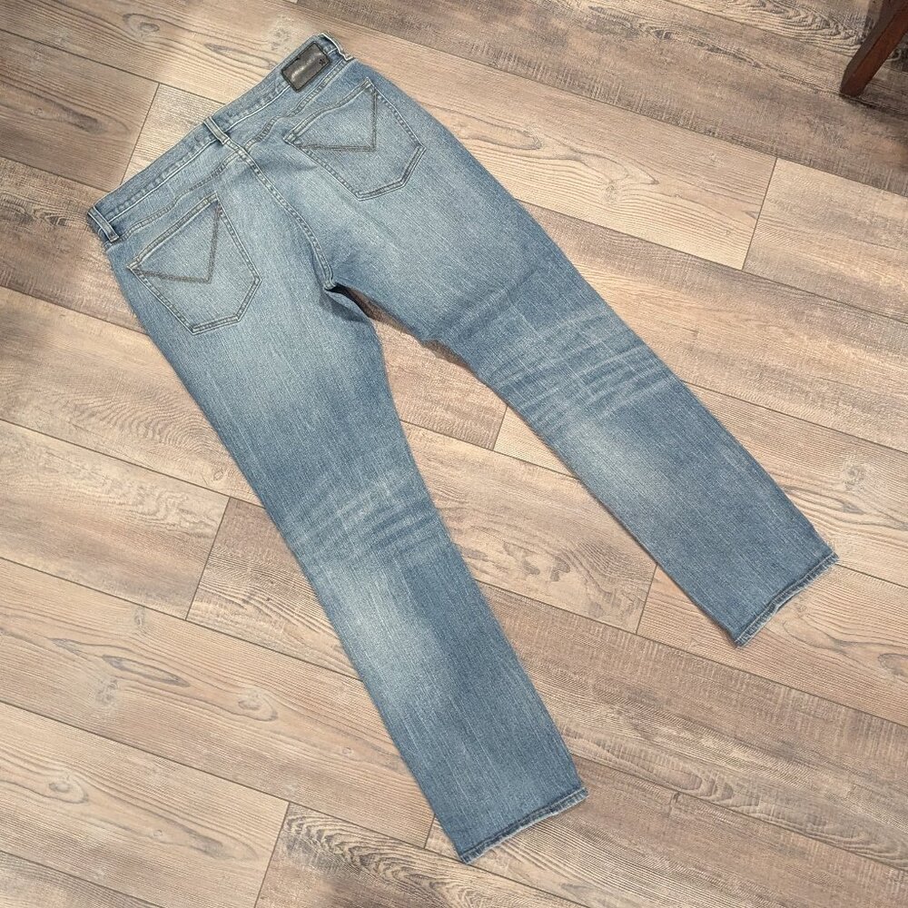 John Varvatos Men's Cotton Blend Bowery Slim Straight Jeans Denim 34x32 - Picture 9 of 11